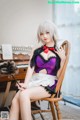 Coser @ 蜜汁 猫 裘 Vol.046: 贞德 女仆 (40 photos)